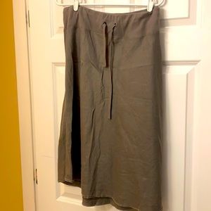 Eileen Fisher Gray Linen A line skirt